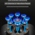 Luxury Dual Burner Gas Stove - 5.2KW Stainless Steel & Glass Cooktop with Flame-Out Protection for Modern Kitchens