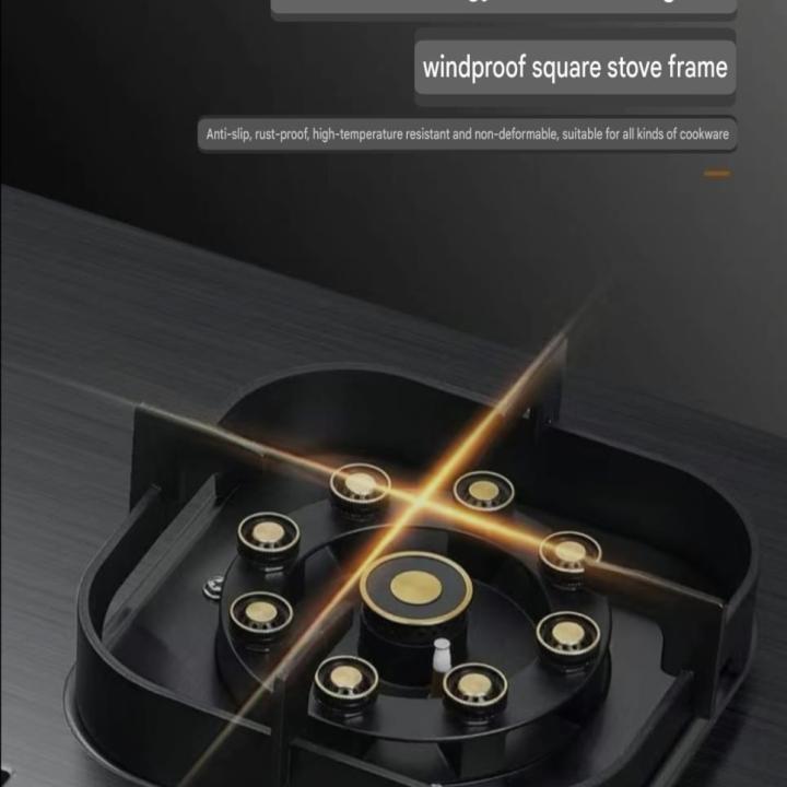 Luxury Dual Burner Gas Stove - 5.2KW Stainless Steel & Glass Cooktop with Flame-Out Protection for Modern Kitchens